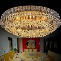 Infälld Taklampa I Kristall European Oval Light