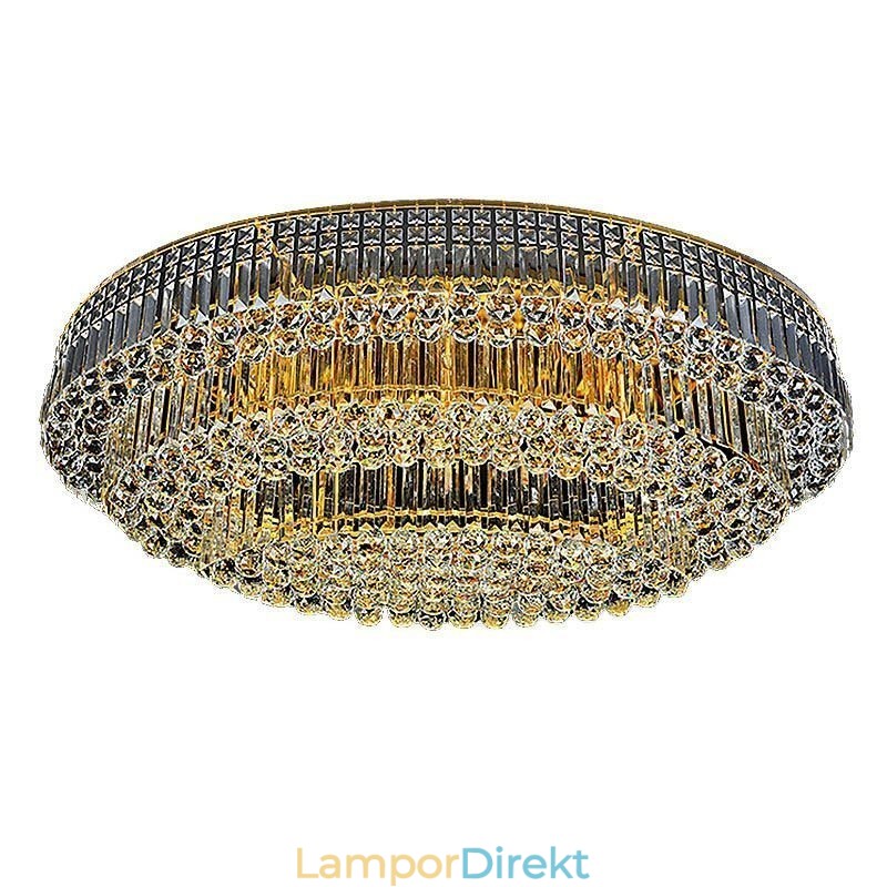 Infälld Taklampa I Kristall European Oval Light