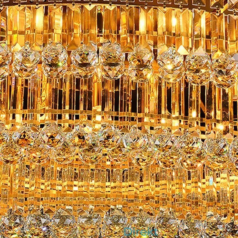 Infälld Taklampa I Kristall European Oval Light