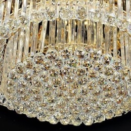 Crystal Ceiling Light Samtida Enkel Rund Infälld Ljusarmatur