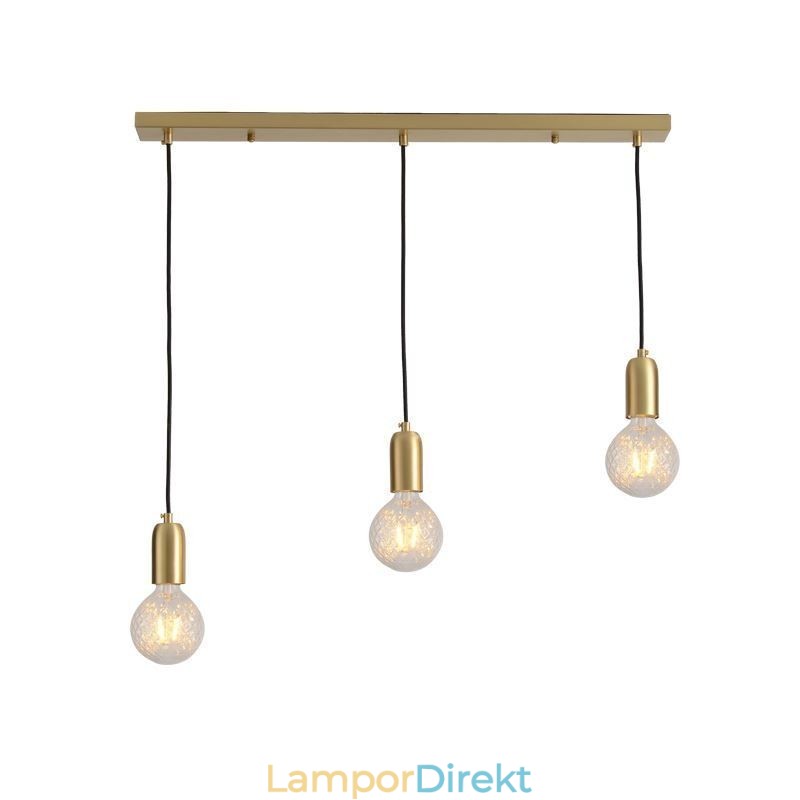 Nordic Brass 3 Pendel Cluster Light Island Creative Minimalistisk Ljusarmatur