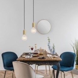 Nordic Brass 3 Pendel Cluster Light Island Creative Minimalistisk Ljusarmatur