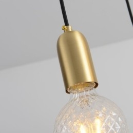 Nordic Brass 3 Pendel Cluster Light Island Creative Minimalistisk Ljusarmatur