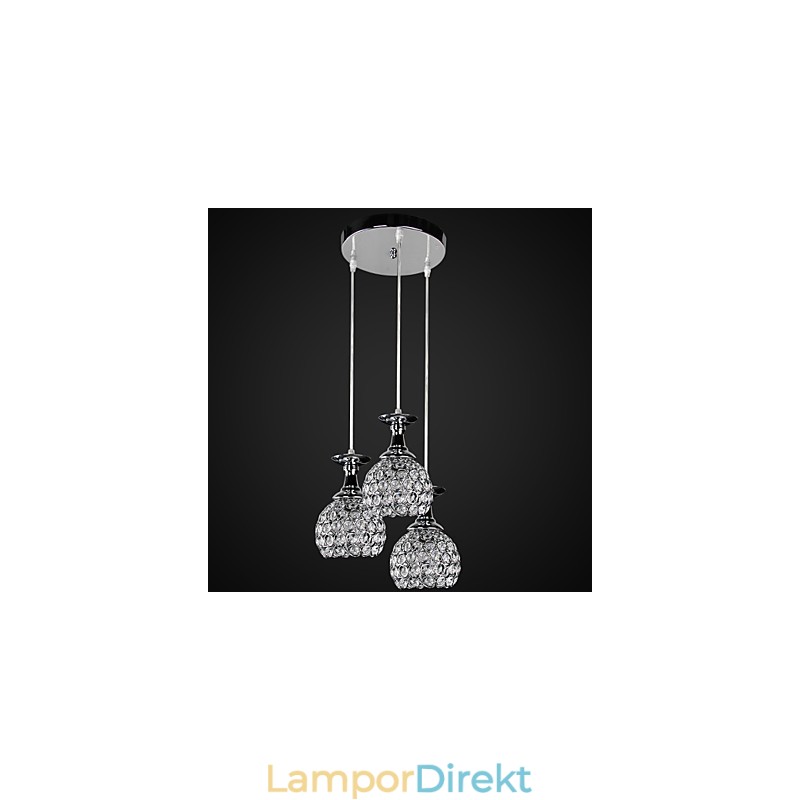 Kristallkrona Modern Contemporary Metal