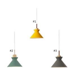 Nordic Macaron Island 3 Light Pendel Lighting Simple Iron Arti Three Lights