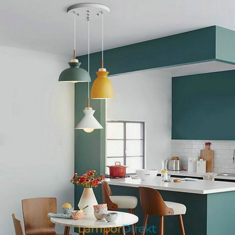 Macaron Pendellampa Nordic Simple Iron Arti Tre Lampor