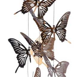 Glas Pendelljus Creative Nordic Cylinder Lampa Butterfly Light