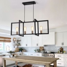 4 Light Pendel Light Industrial Style Lightingway