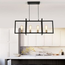 4 Light Pendel Light Industrial Style Lightingway