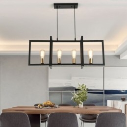 4 Light Pendel Light Industrial Style Lightingway