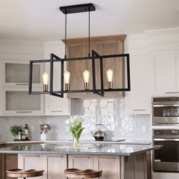4 Light Pendel Light Industrial Style Lightingway