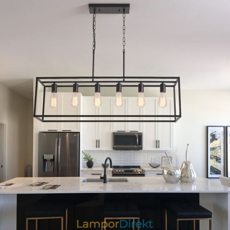 Farmhouse Hängande Belysningsarmatur Island Hängande Lampor 6 Lampor