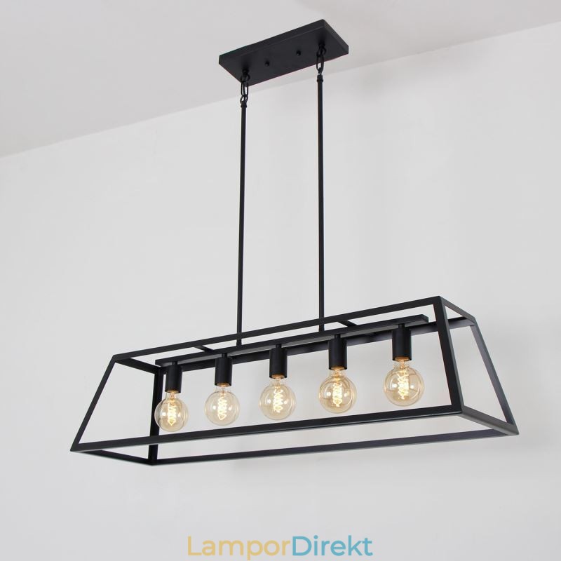 Industriell Metall Taklampa Trapetsformad Hängande Taklampa