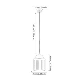 Slottsformad Taklampa Modern Blå Och Vit Färgljus