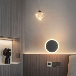 Rund Ring Pendelljus Modern Ball Hänglampa