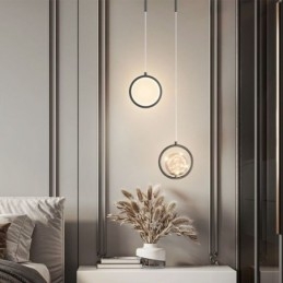 Rund Ring Pendelljus Modern Ball Hänglampa