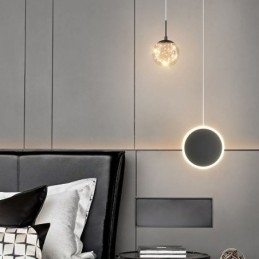 Rund Ring Pendelljus Modern Ball Hänglampa