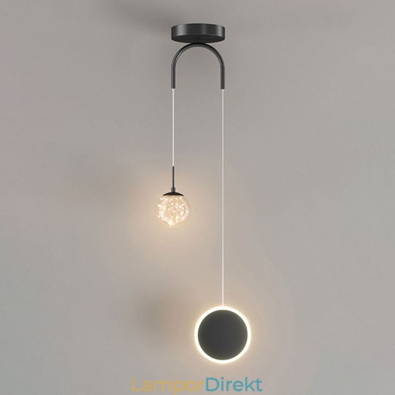 Rund Ring Pendelljus Modern Ball Hänglampa