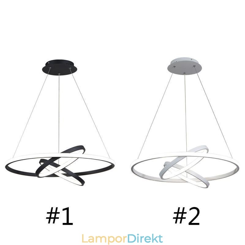 Modern Ljuskrona Dimbar 3-Ring Hängande Belysning