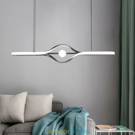 Modern Linjär Hänglampa Lång Remsa Hängande Lampa Modern Linjär Hänglampa Lång Remsa Hängande Lampa