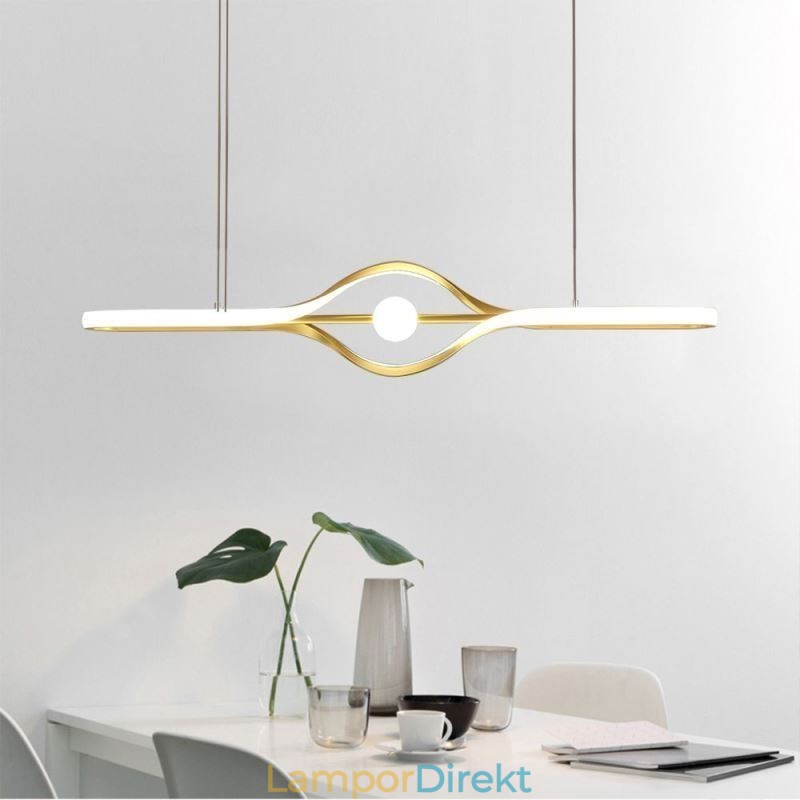 Modern Linjär Hänglampa Lång Remsa Hängande Lampa