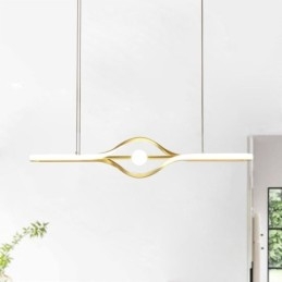 Modern Linjär Hänglampa Lång Remsa Hängande Lampa