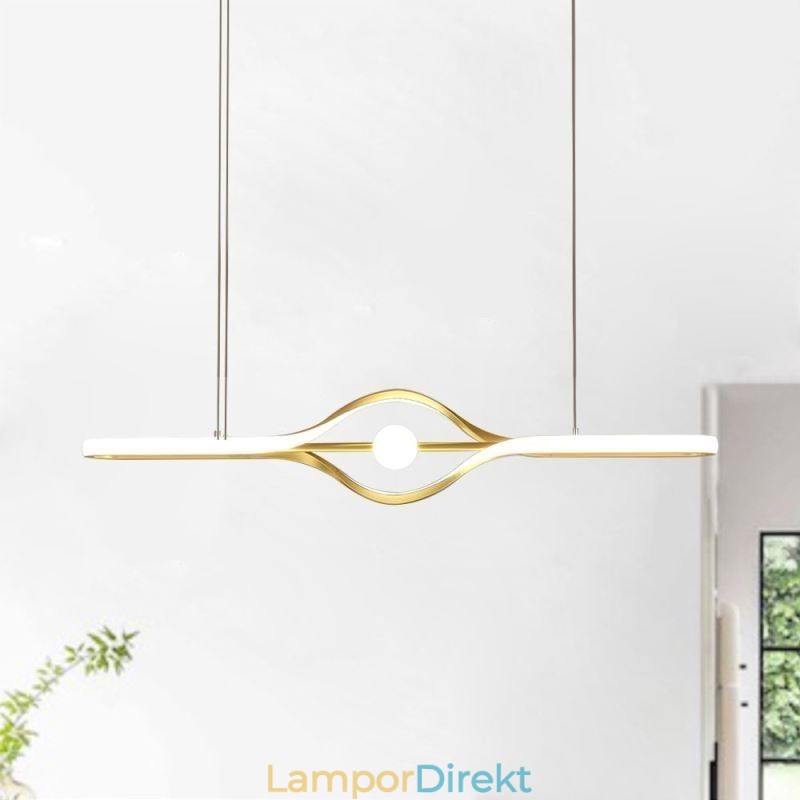 Modern Linjär Hänglampa Lång Remsa Hängande Lampa
