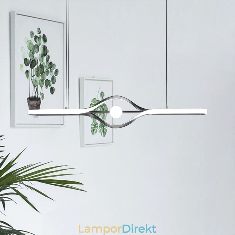 Modern Linjär Hänglampa Lång Remsa Hängande Lampa