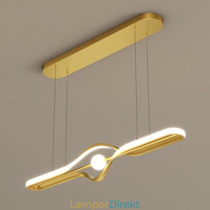 Modern Linjär Hänglampa Lång Remsa Hängande Lampa