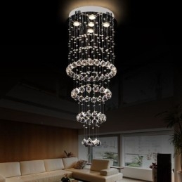 Kristallkrona Samtida Elegant Taklampa Duplextrappa