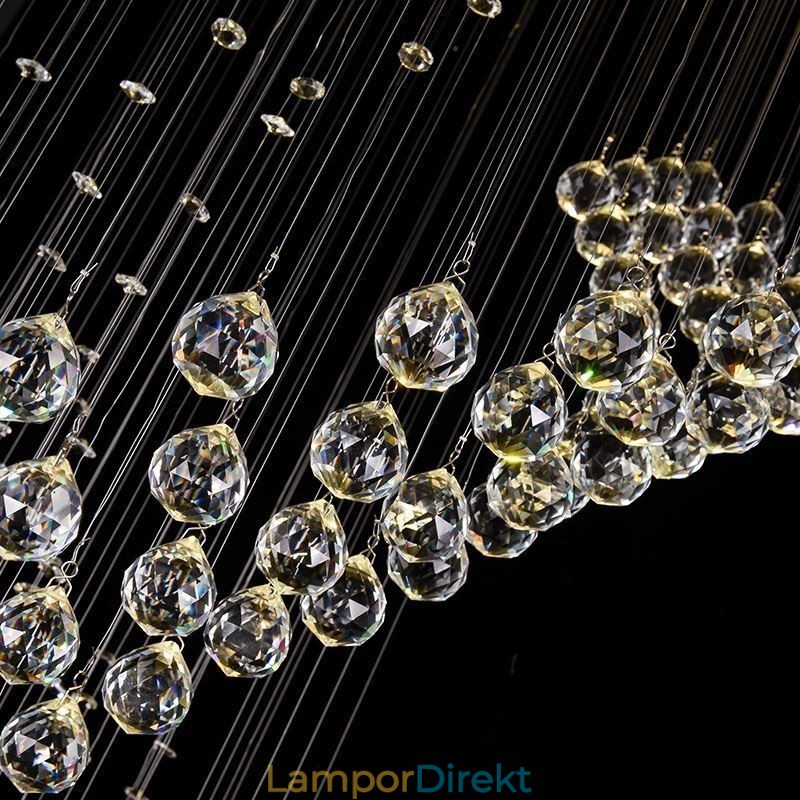 Elegant Kristallkrona Regndropps Takljusfoajé