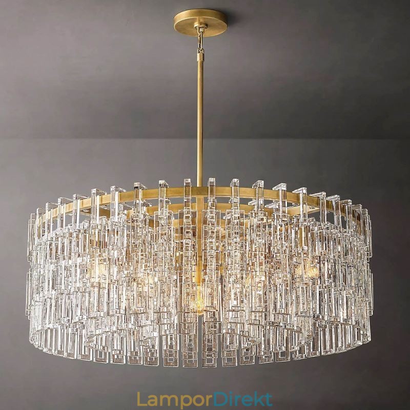 American Ceiling Light Lyx Crystal Pendellampa 60Cm