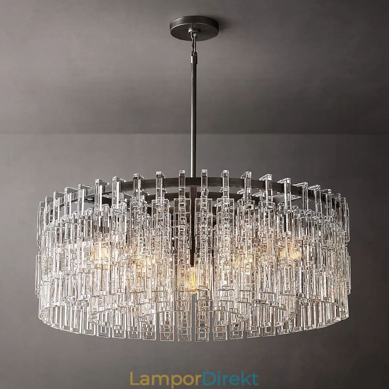 American Ceiling Light Lyx Crystal Pendellampa 60Cm