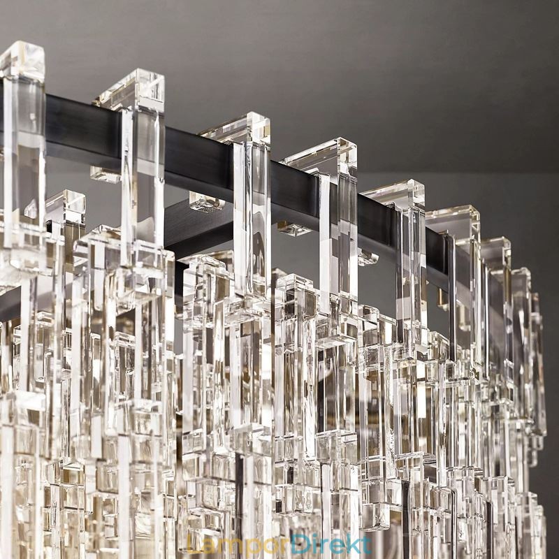 American Ceiling Light Lyx Crystal Pendellampa 60Cm