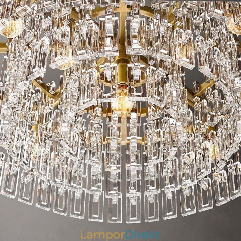American Ceiling Light Lyx Crystal Pendellampa 60Cm
