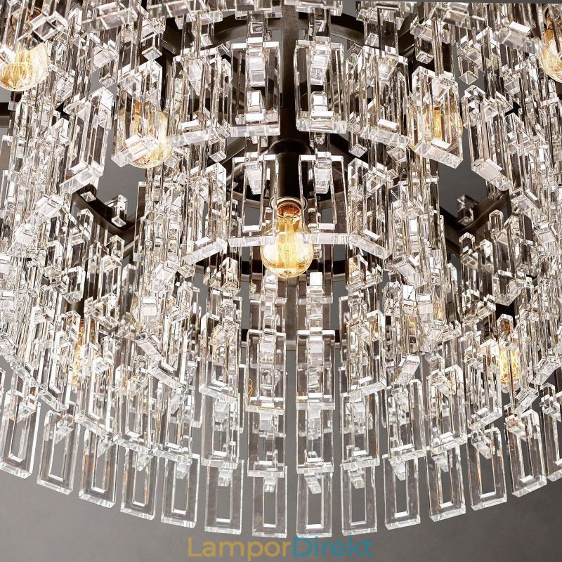 American Ceiling Light Lyx Crystal Pendellampa 60Cm