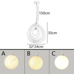 Resin Pendellampa Modern Enkel Taklampa