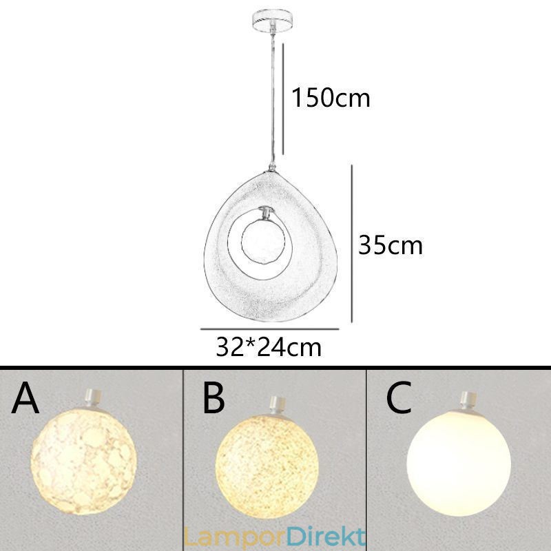 Resin Pendellampa Modern Enkel Taklampa