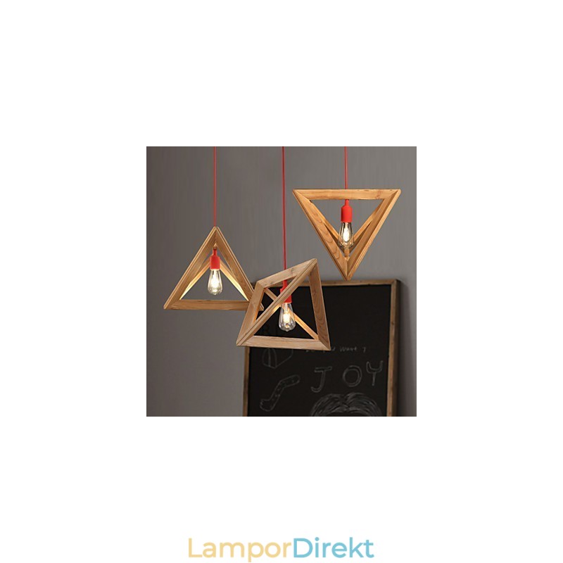 Nordic Wood Ljuskrona Cafe Kläder Kreativ Retro Dekorativ Ek Ljuskrona