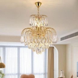 Kristall Taklampa Modern Duplex Dekorativ Taklampa