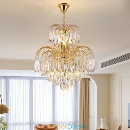 Kristall Taklampa Modern Duplex Dekorativ Taklampa Kristall Taklampa Modern Duplex Dekorativ Taklampa