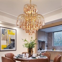 Kristall Taklampa Modern Duplex Dekorativ Taklampa