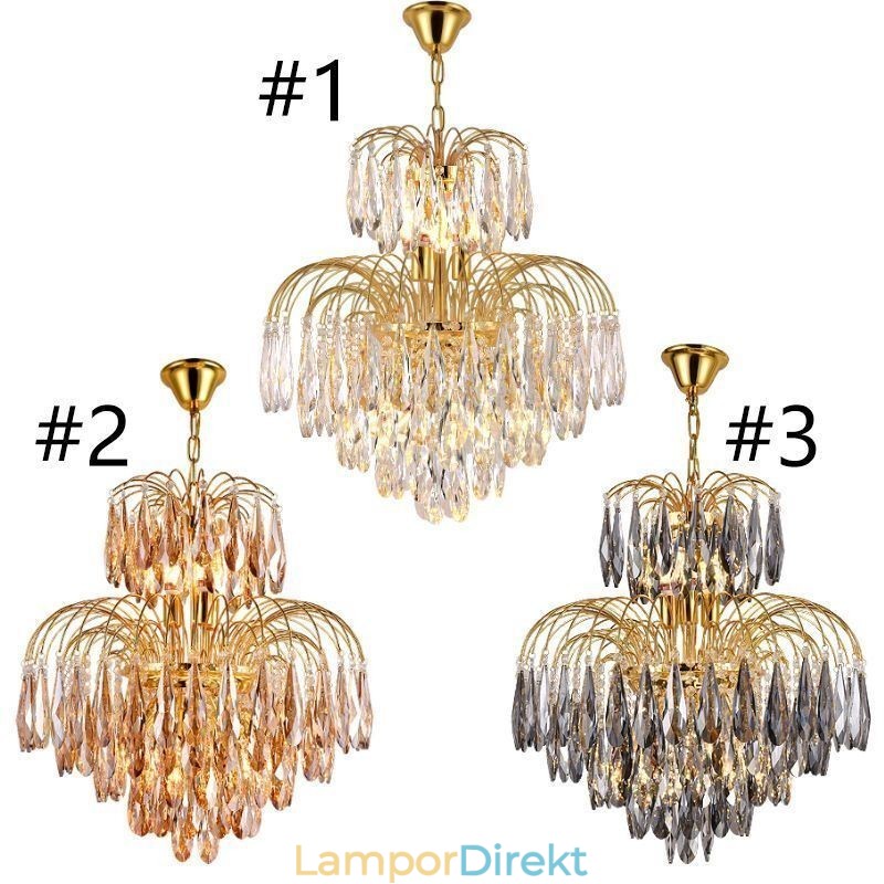 Kristall Taklampa Modern Duplex Dekorativ Taklampa