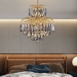 Kristall Taklampa Modern Duplex Dekorativ Taklampa