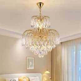 Kristall Taklampa Modern Duplex Dekorativ Taklampa