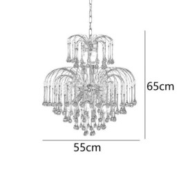 Kristall Taklampa Elegant Duplex Dekorativ Taklampa