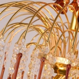 Kristall Taklampa Elegant Duplex Dekorativ Taklampa