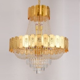Guld Kristall Taklampa Elegant Dekrativ Taklampa