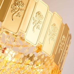 Guld Kristall Taklampa Elegant Dekrativ Taklampa