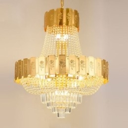 Guld Kristall Taklampa Elegant Dekrativ Taklampa